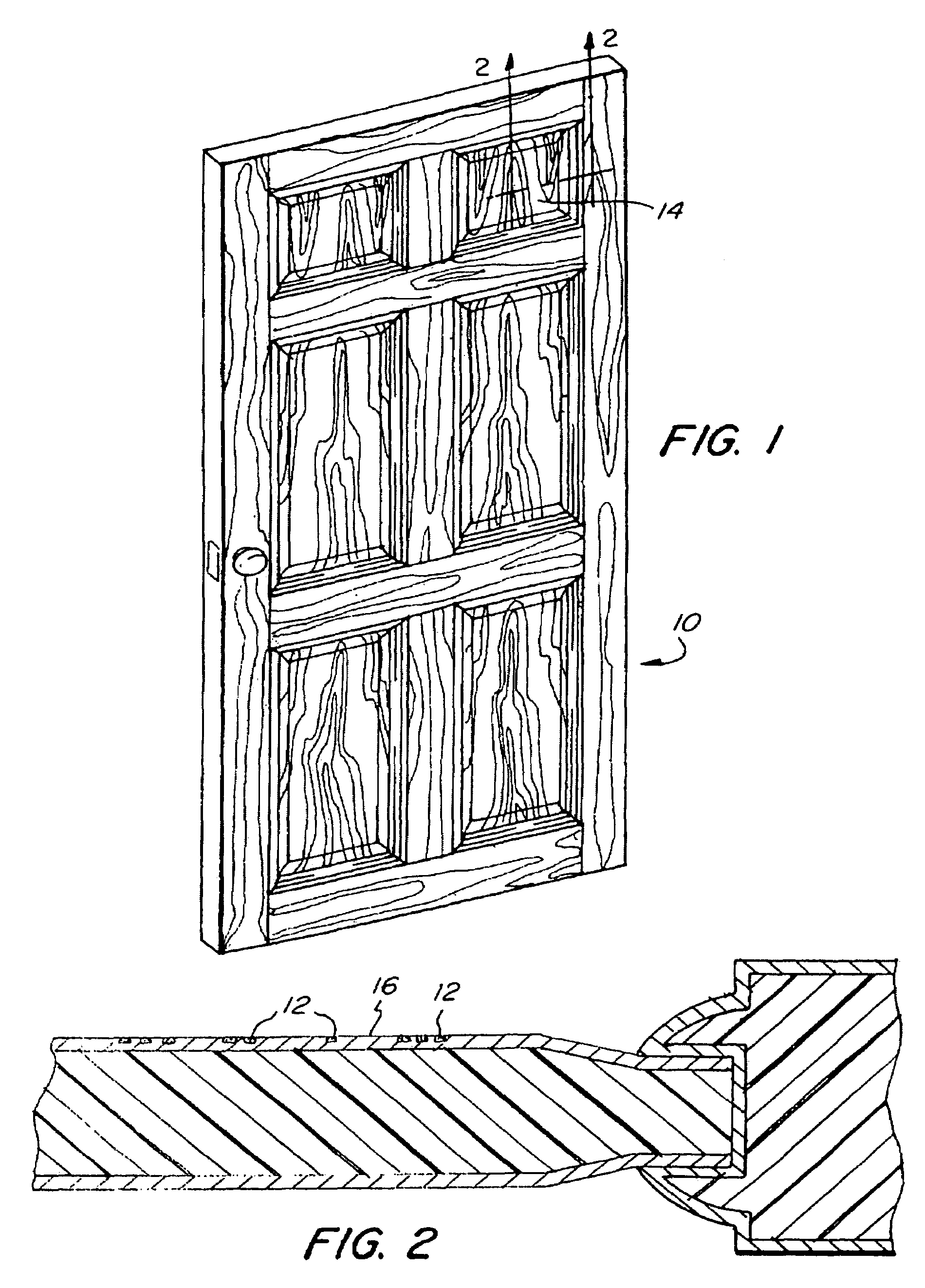 Process for imparting a wood color and grain to a substrate