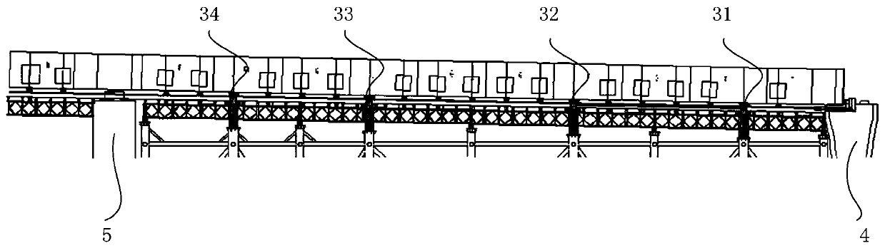 Construction method of side span girder section frame of cable-stayed bridge
