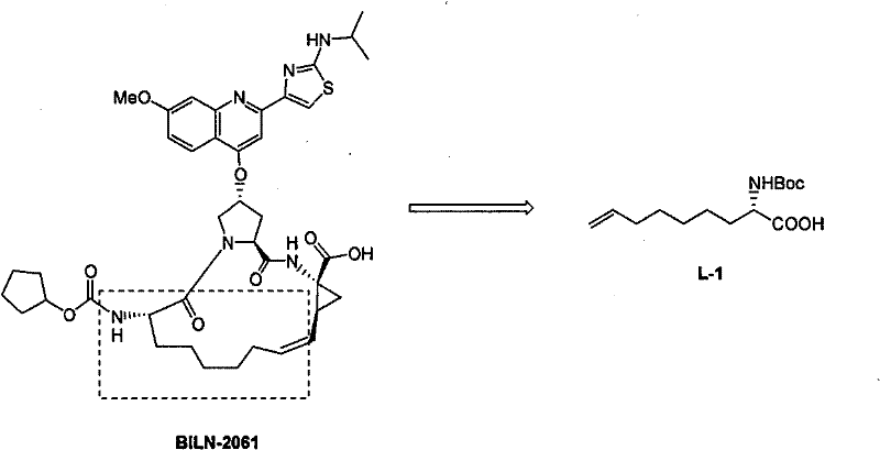 Method for practical synthesizing optically active 2 - amido - 8 - butenic acid