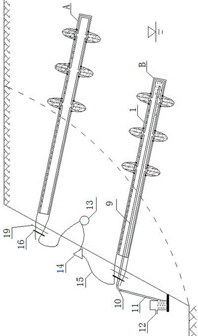 Side slope self-drainage electroosmosis anchor rod and construction method thereof
