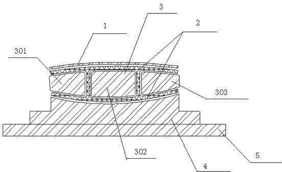 Manufacture method of box-shaped structural main beam made from composite material