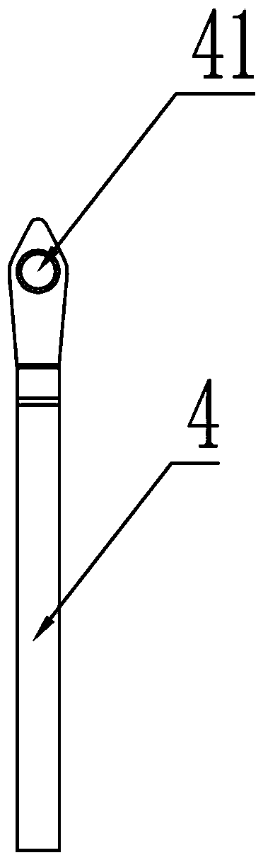 Single-motor-controlled waste-cotton-free bottom lifting device