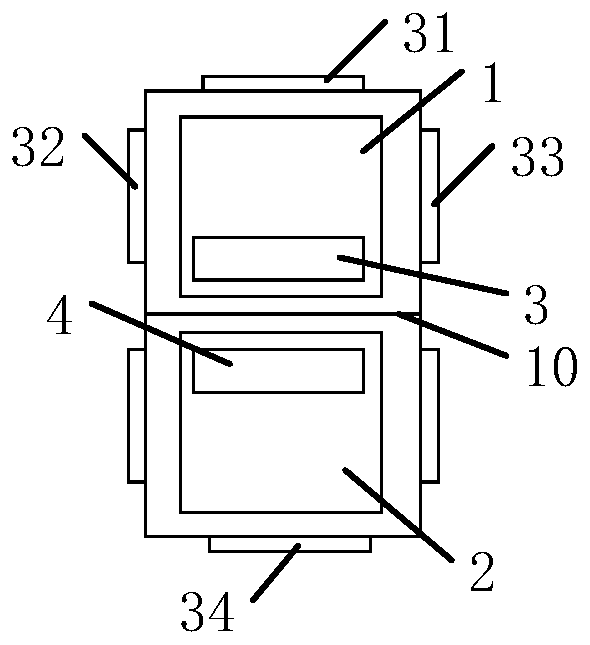 A server power cable decoupling device and decoupling method