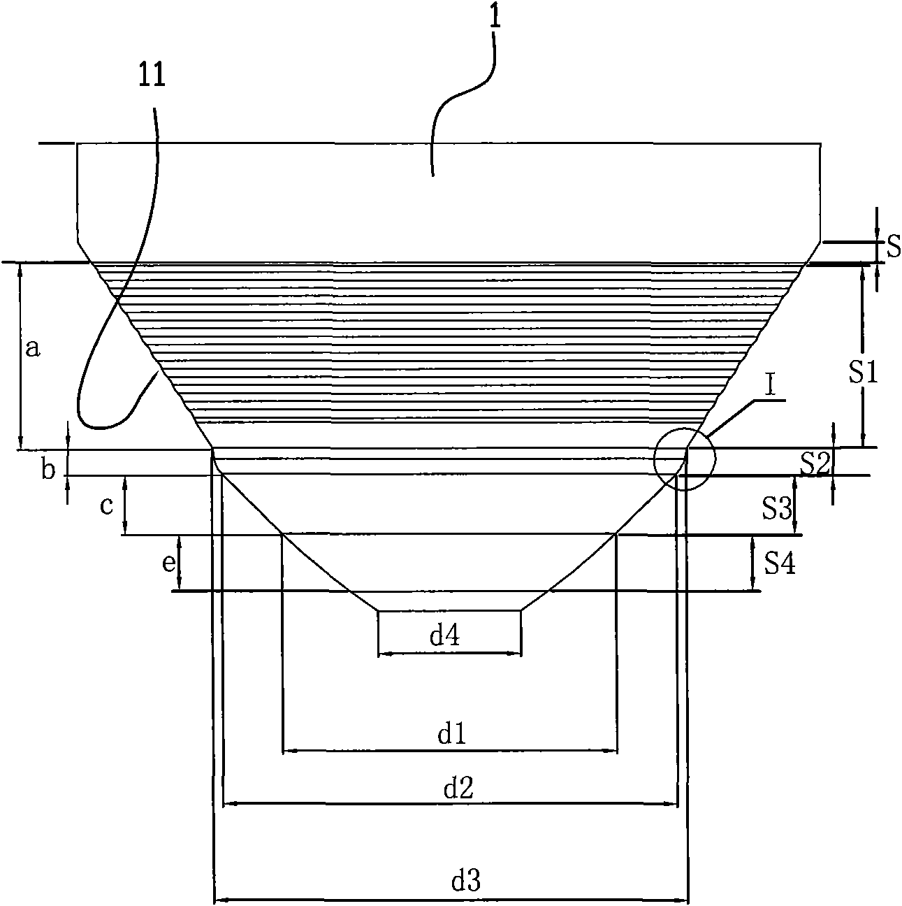 Roller of three-roller planetary rolling mill