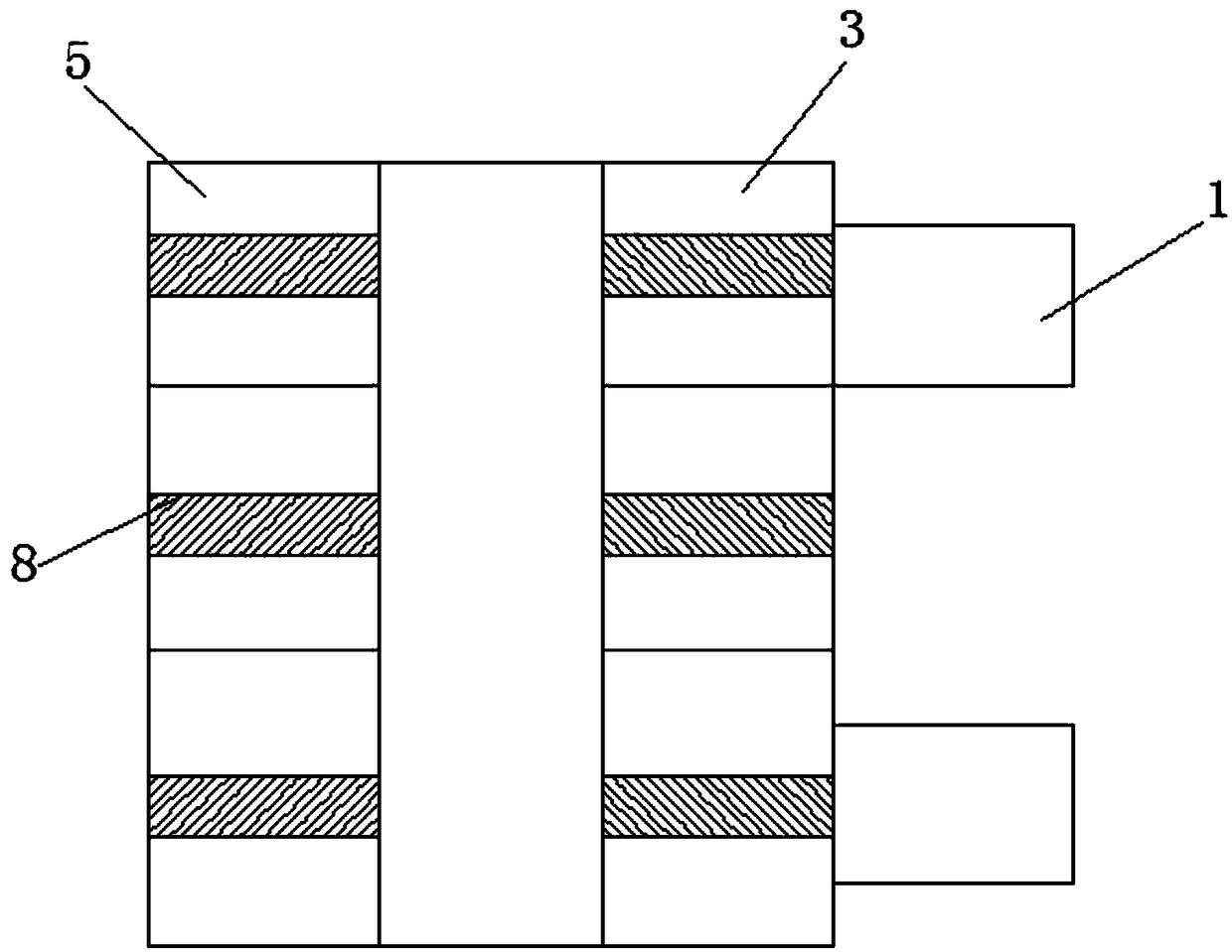 Transformer core support convenient to maintain