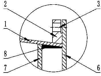 Manufacturing method for large-caliber abrasion-resistant corrosion-resistant ternary composite reducer pipe