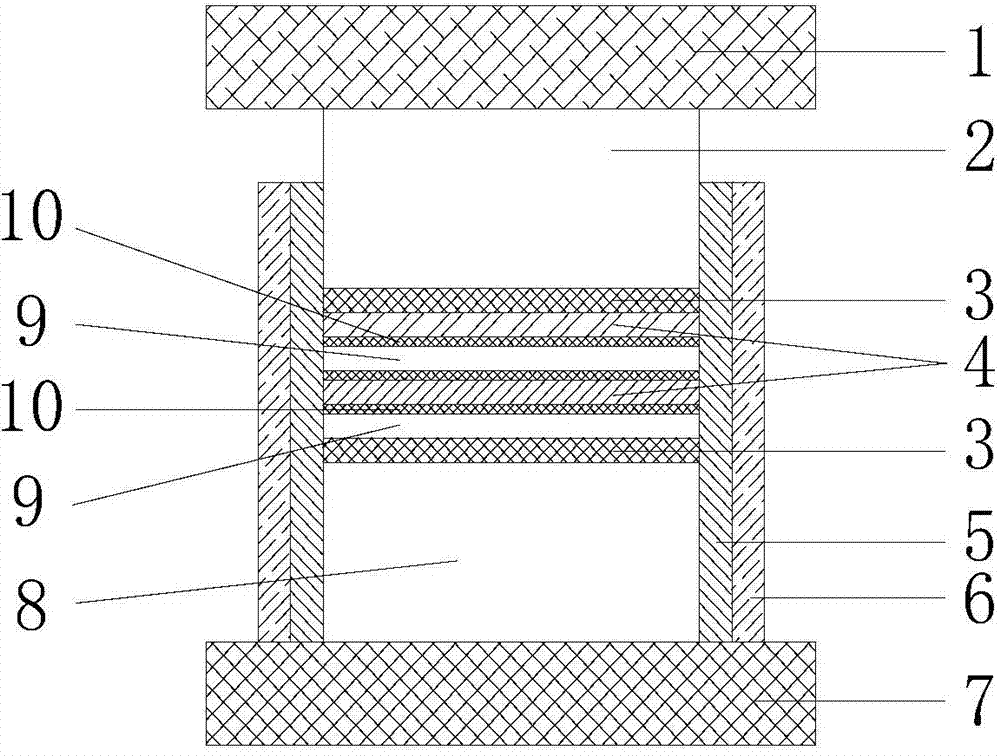 Method for manufacturing multilayer amorphous alloy and copper composite structure through intermediate layer diffusion