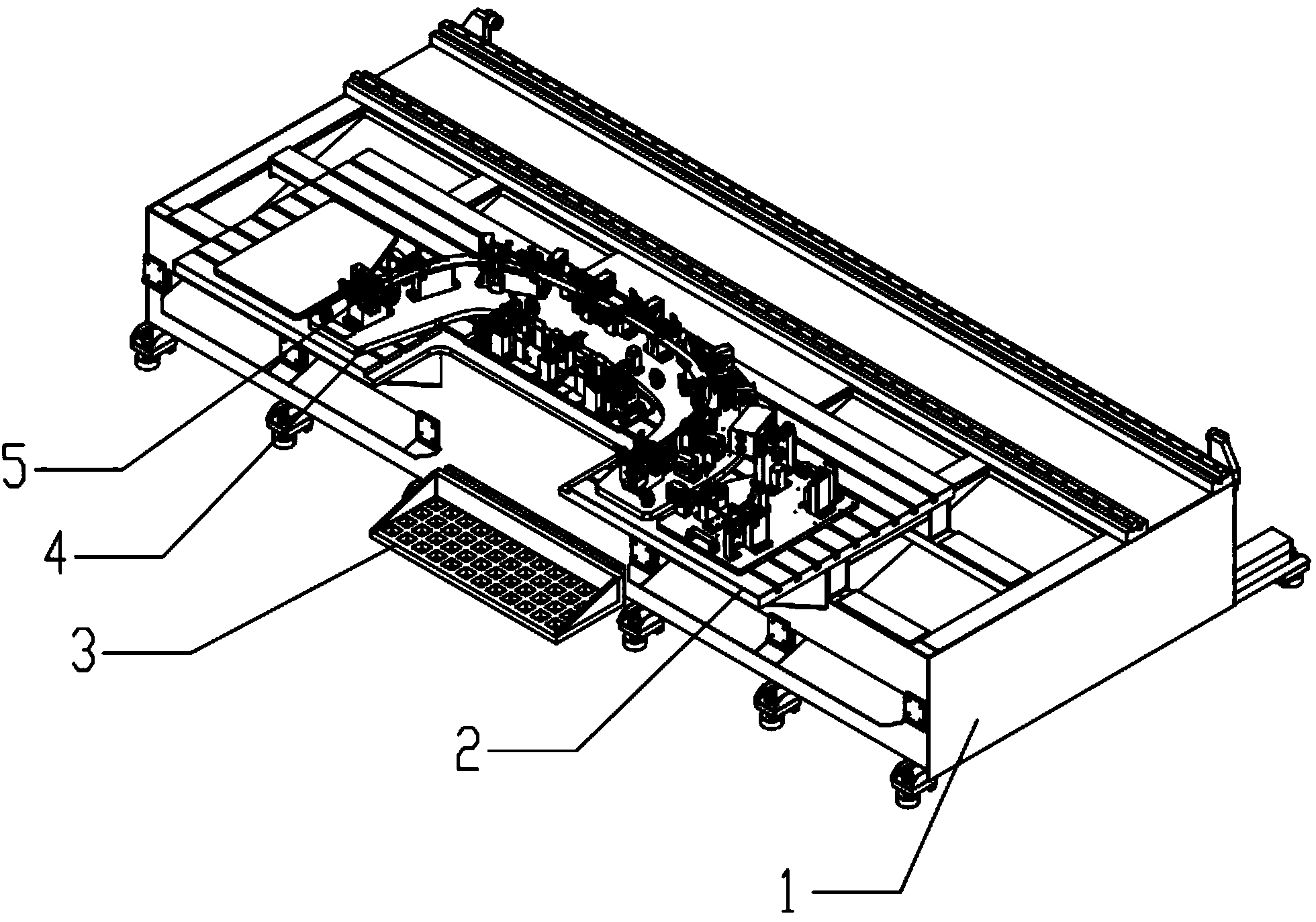 U-shaped working table mechanism