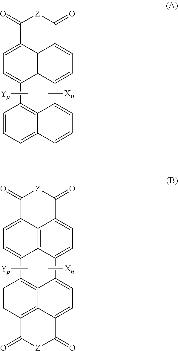 Polymer-bonded perylene dyes and compositions containing same