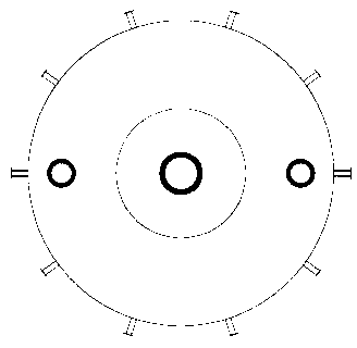 Device for extracting iodine from wet process phosphate acid liquor