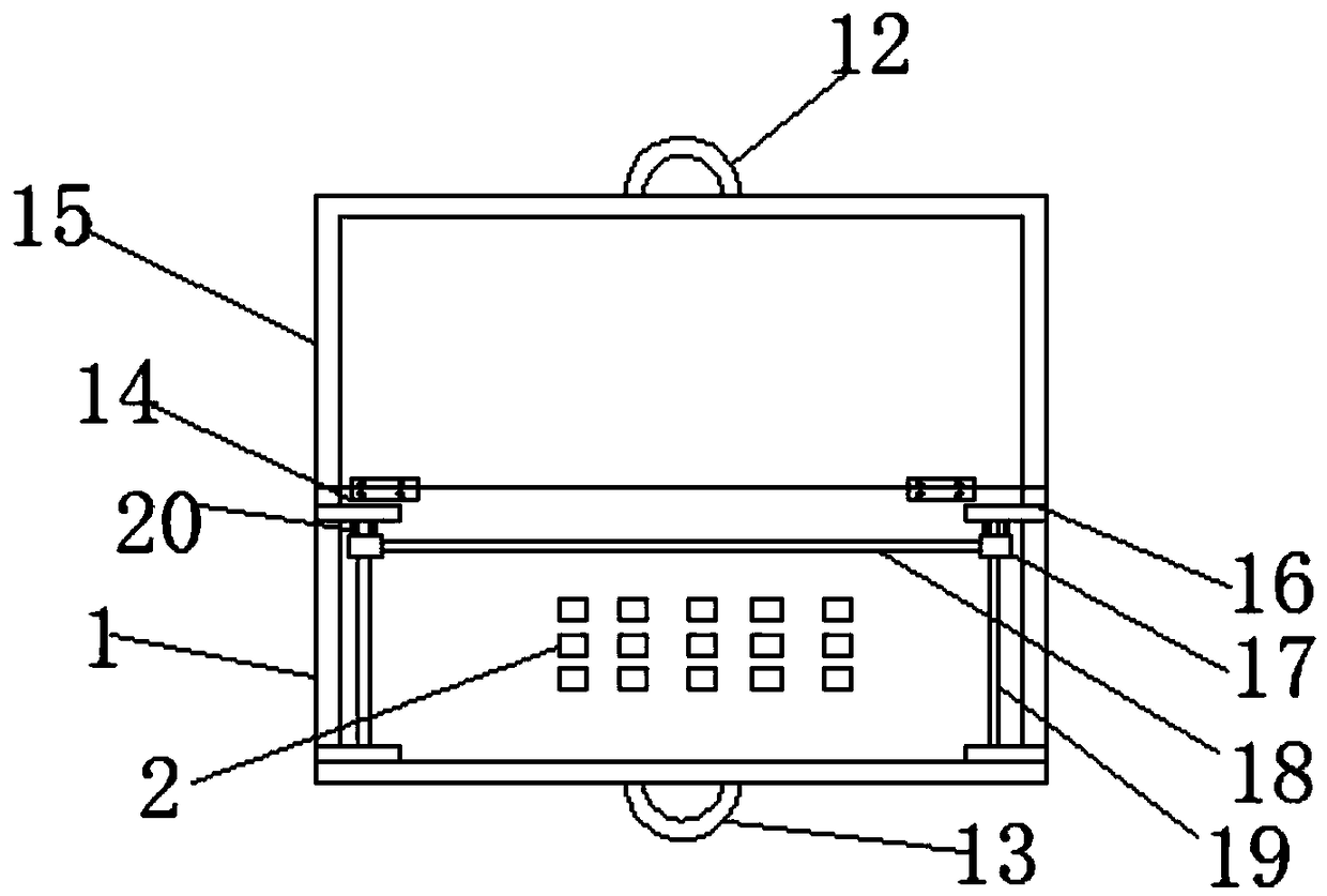 Hand held computer placing table