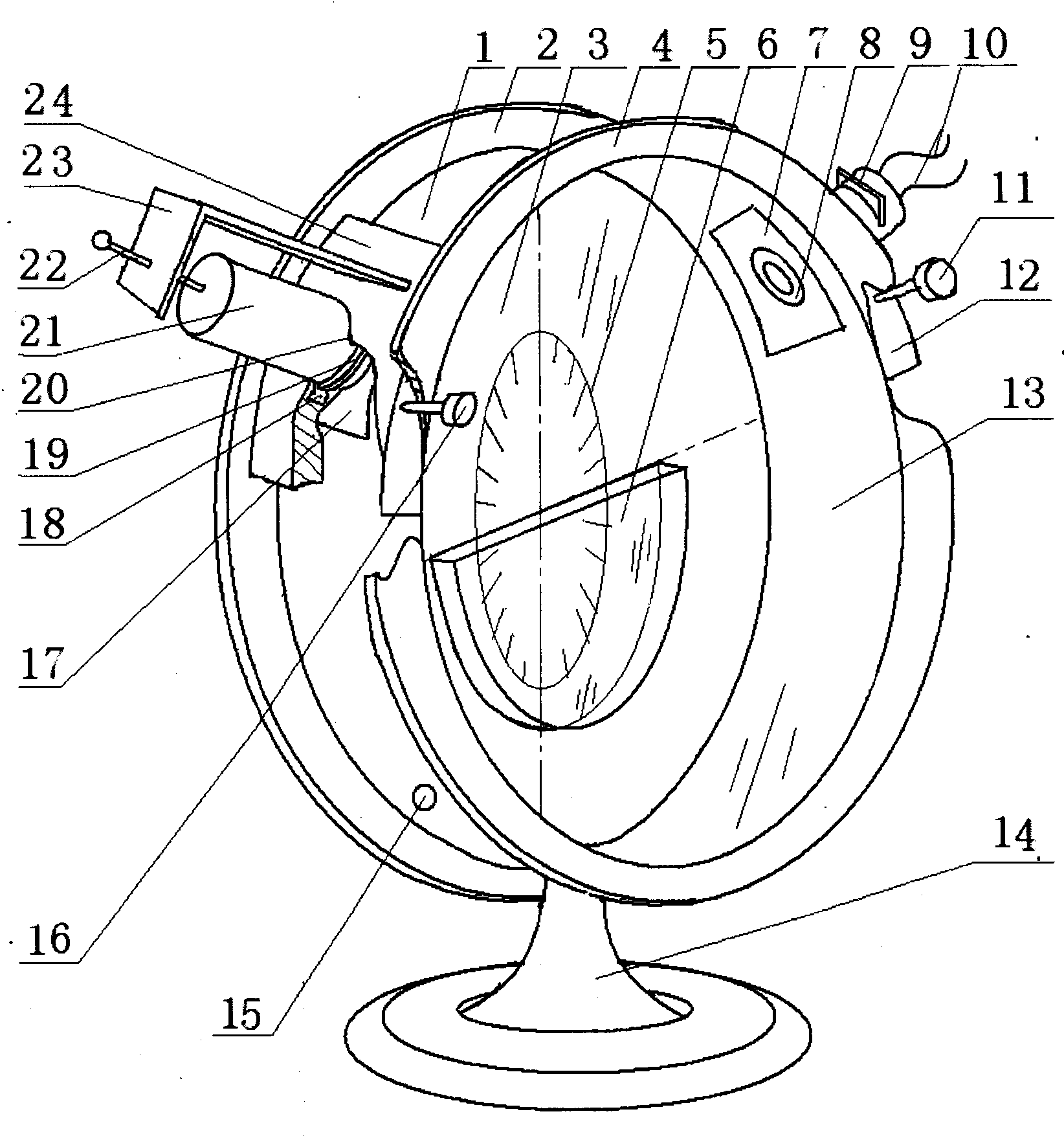 Brewster law demonstrating and refractive index measuring instrument