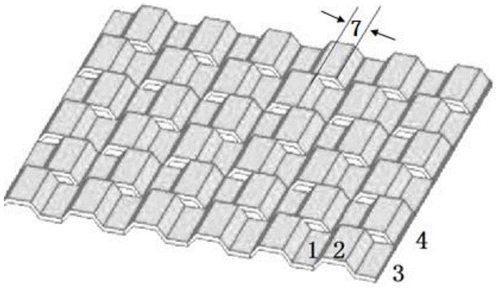 A solid oxide fuel cell cathode gas flow field plate and its preparation method