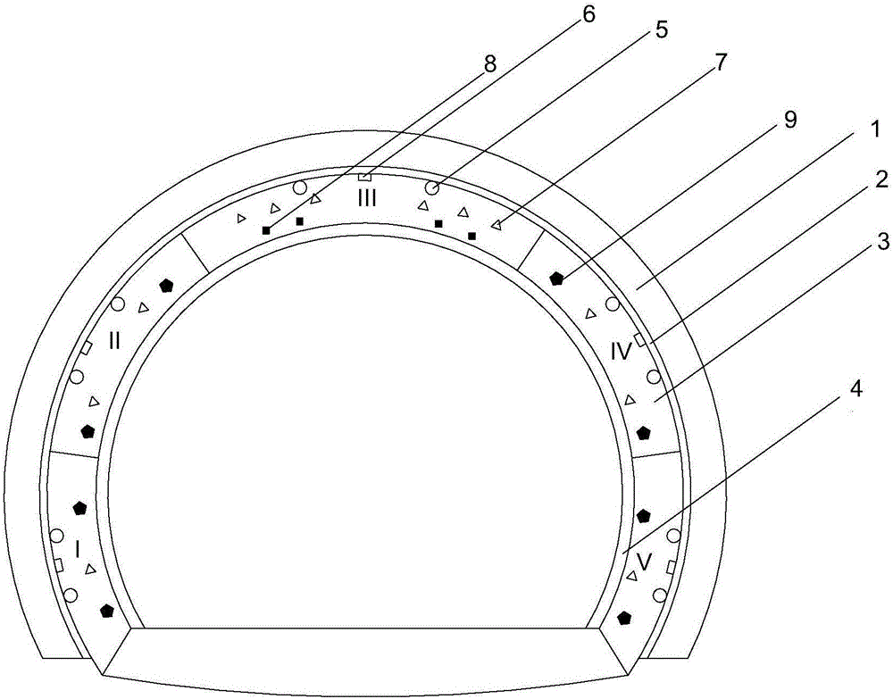 Tunnel anti-freeze heat-insulation structure based on phase change temperature adjusting concrete and construction method