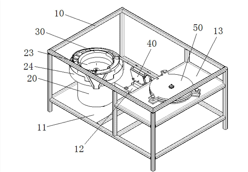 Corn seed directional separation spacing seed-arrangement device and operation method thereof