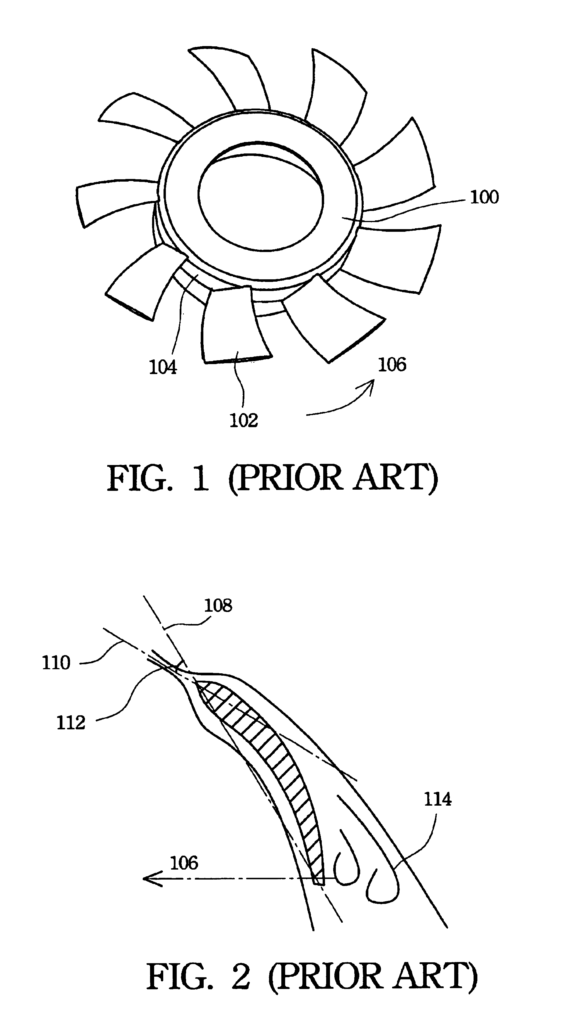Axial flow fan with multiple segment blades