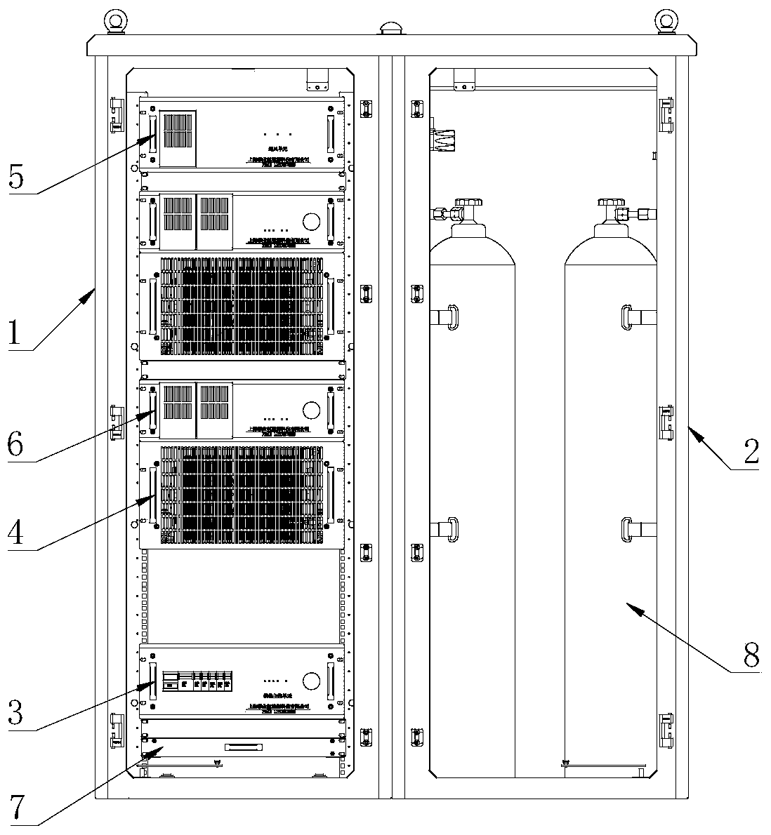 Temperature control system of outdoor hydrogen energy power generation device