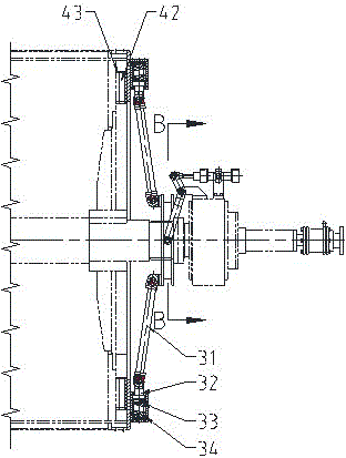 Sealing apparatus for end faces of rotary drum