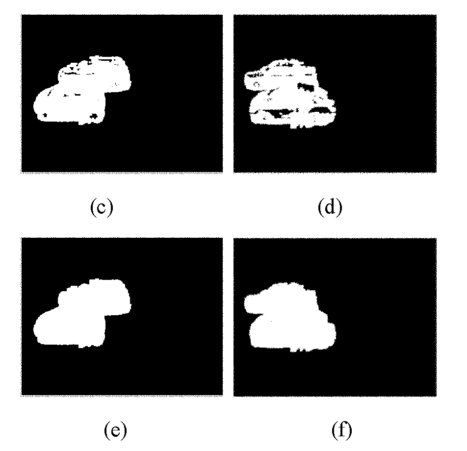 Vehicle blocking detection and segmentation method in video frame