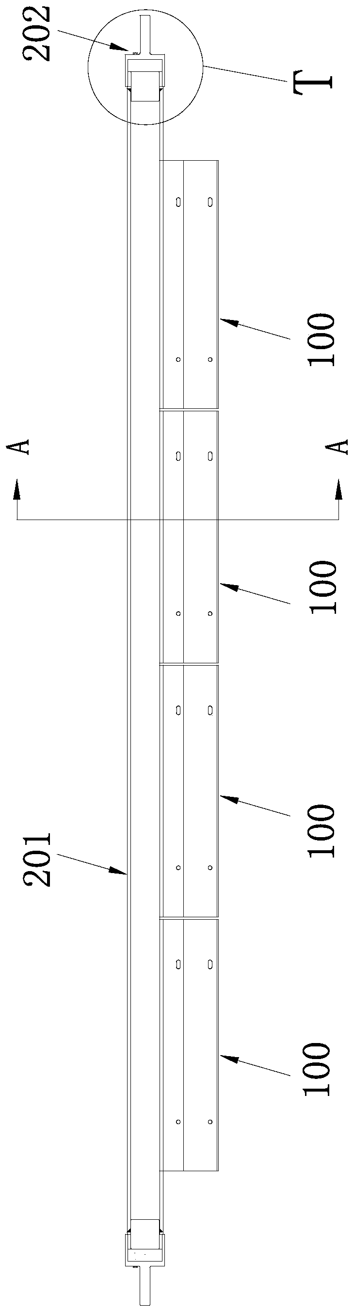 Furnace door of thermal forming furnace