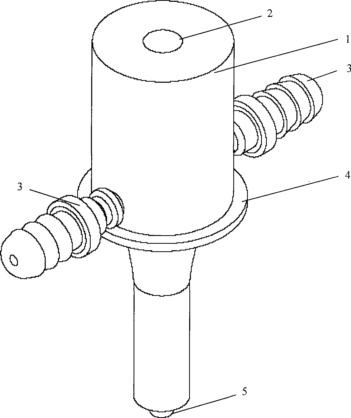 Absorption ultrasonic tool head applied for connecting the polymers micro-devices