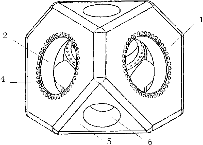 Cubic apparatus for tetrahedron press