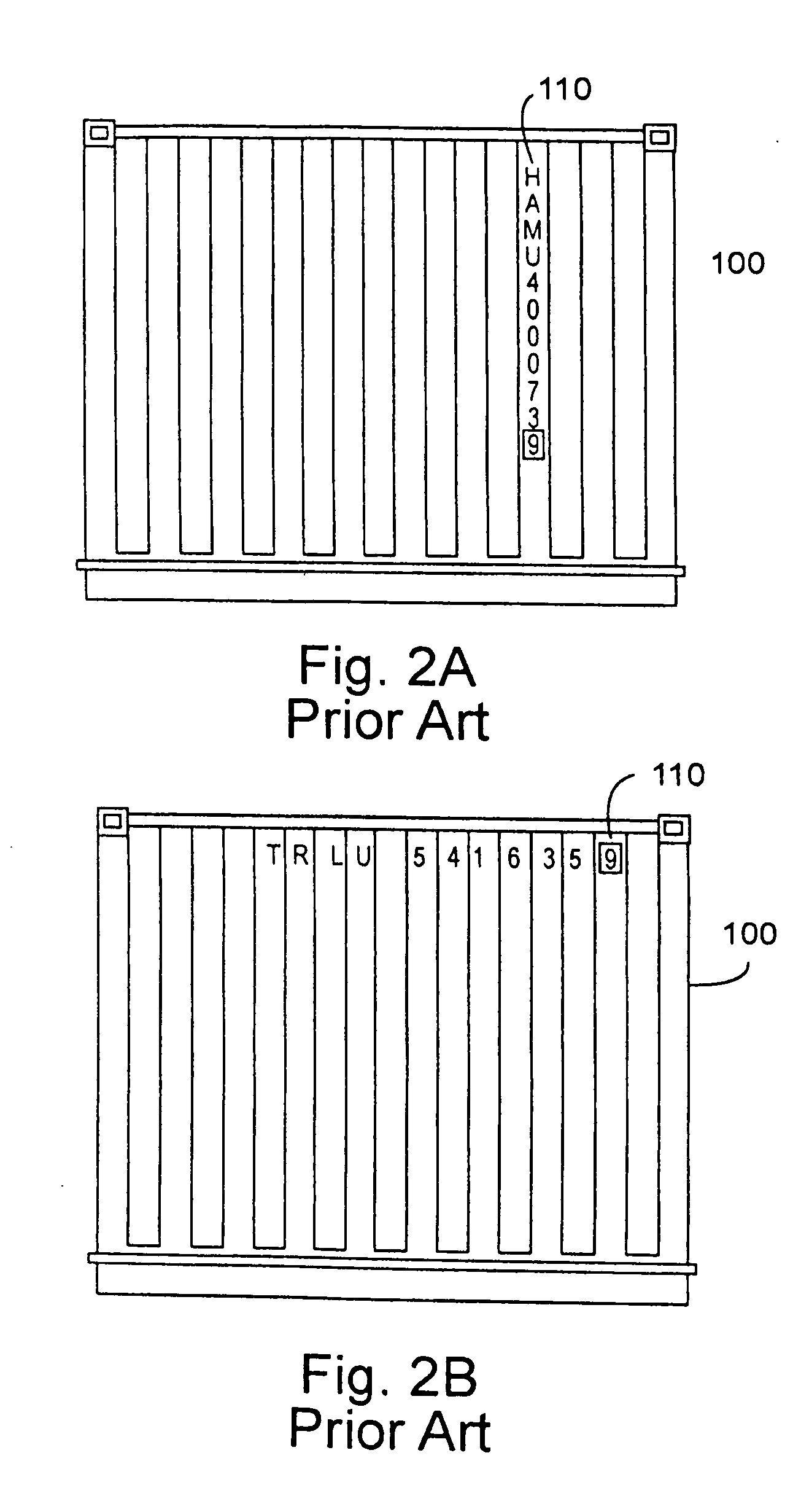 Method and apparatus of automated optical container code recognition with positional identification for a transfer container crane