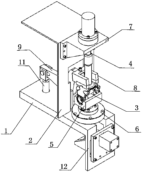 Central hole positioning fixture for drilling lug hole of spline shaft fork