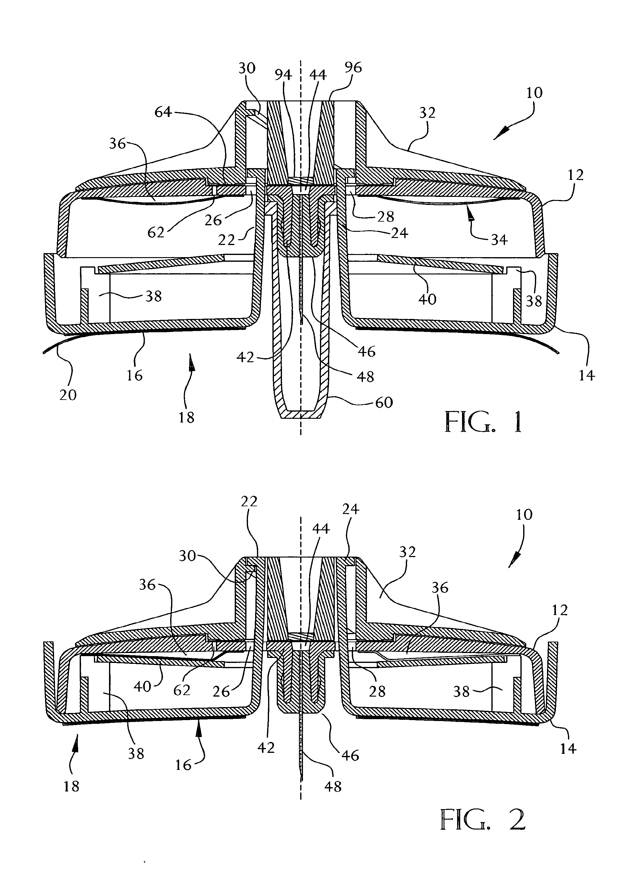 Constant rate fluid delivery device with selectable flow rate and titratable bolus button