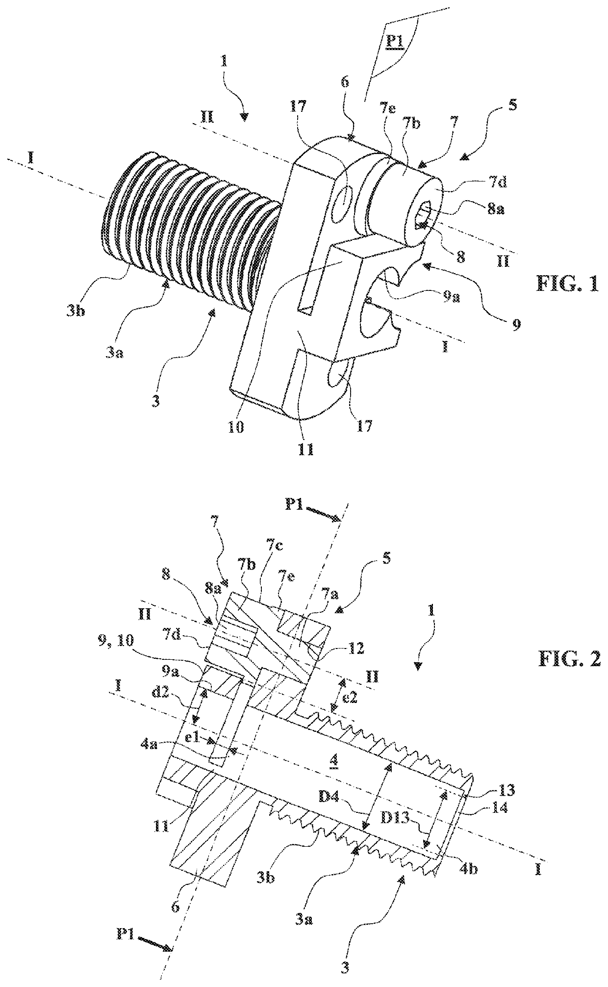 Fastening device for holding a sensor, comprising a cam