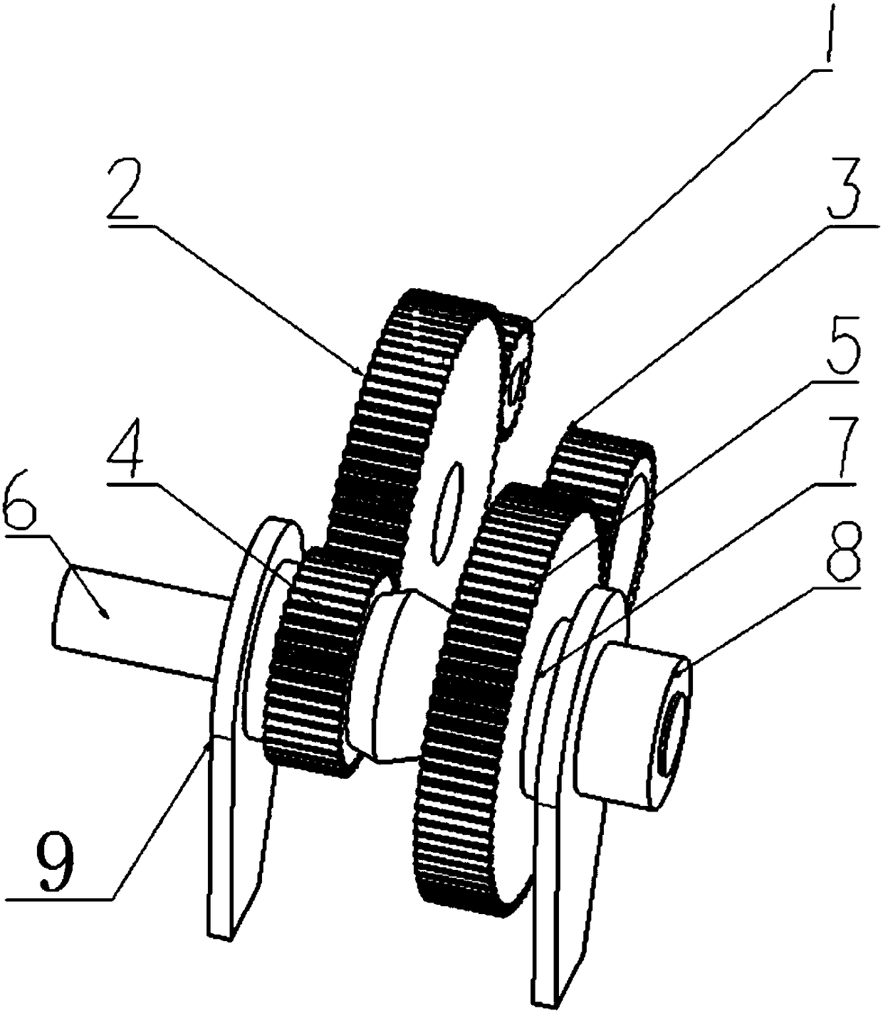 Gear speed reducer capable of achieving flexible impact