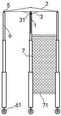 Movable umbrella