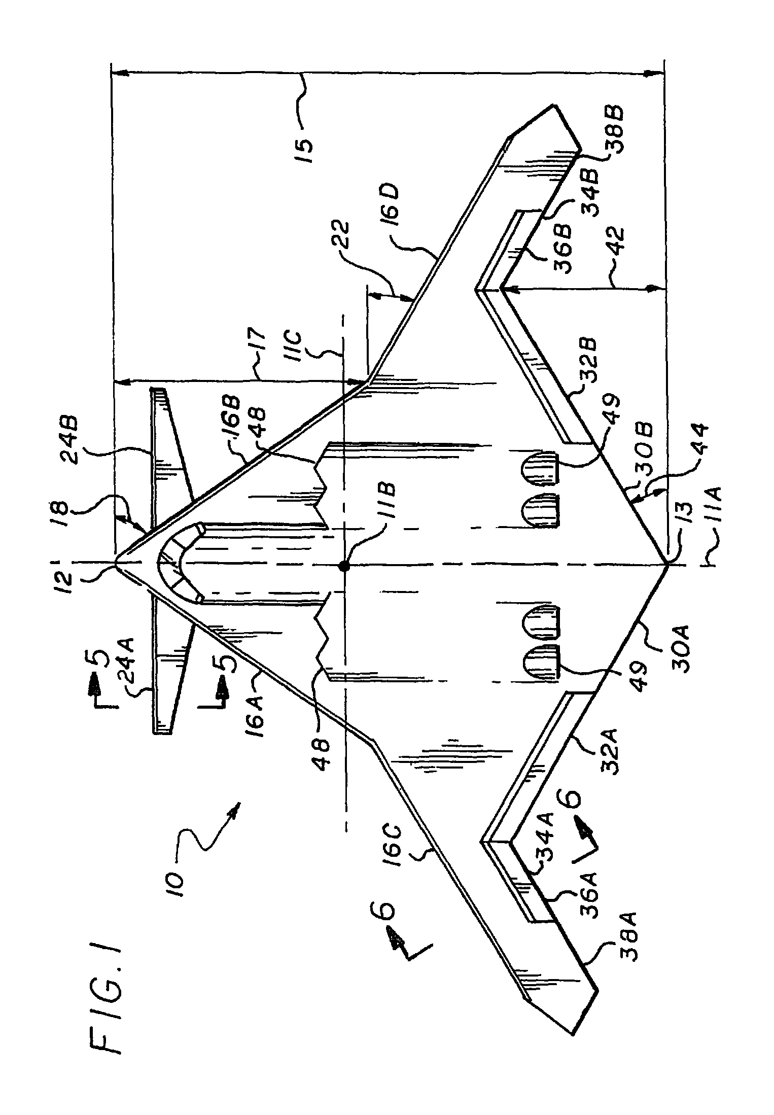 Flying wing aircraft with modular missionized elements
