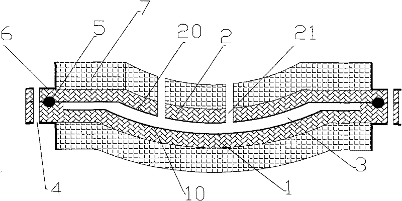 Glass steel radar cover single element and forming method thereof
