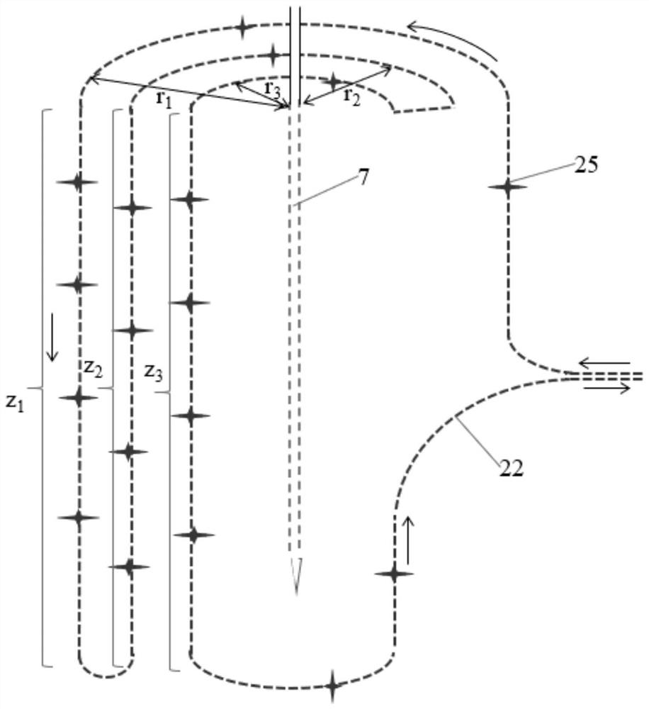 A device and method for measuring subsidence deformation field of hydrate reservoir