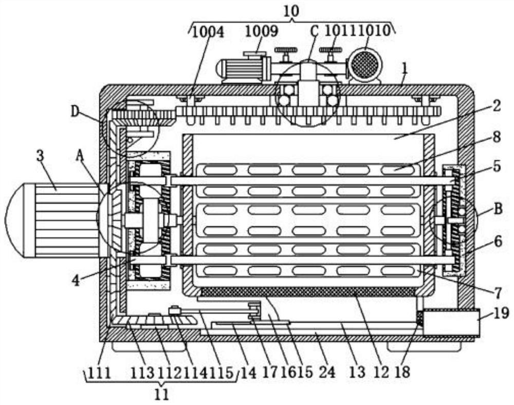 Cleaning device and cleaning method for pebbles in bathing place