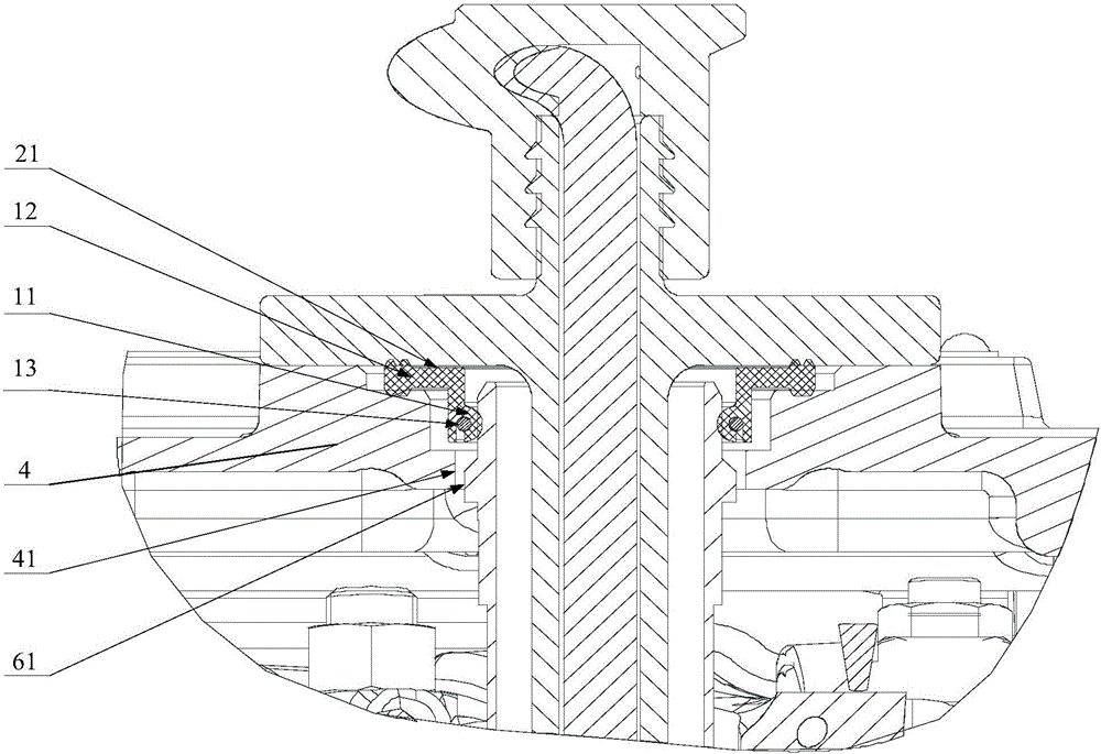 Engine ignition system mounting device and engine with device