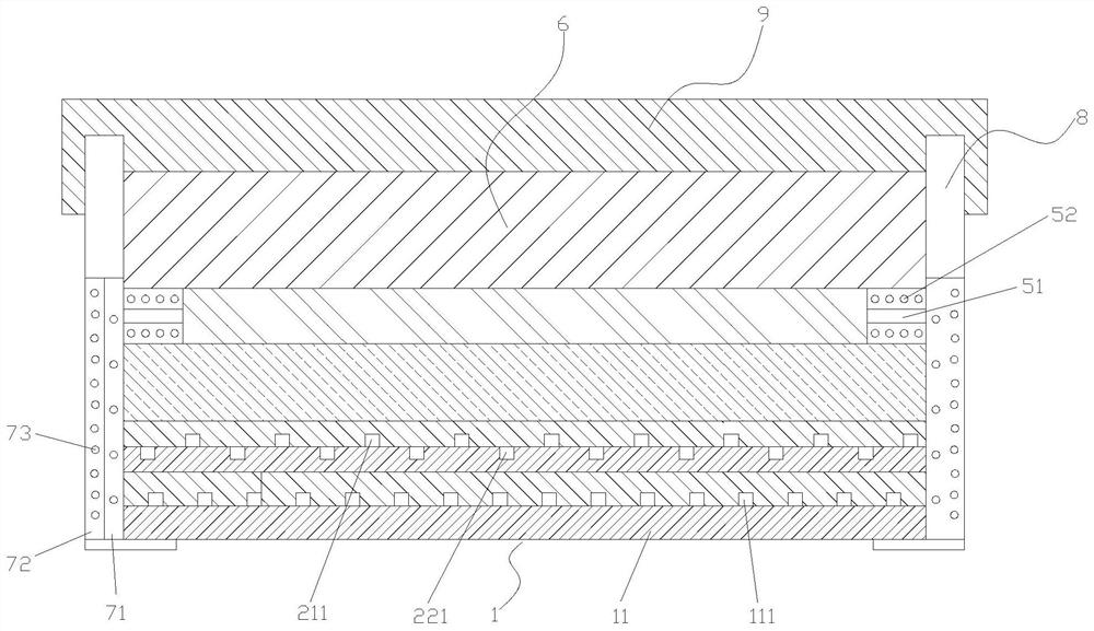 Flexible OLED display panel with fluorescent light-emitting layer