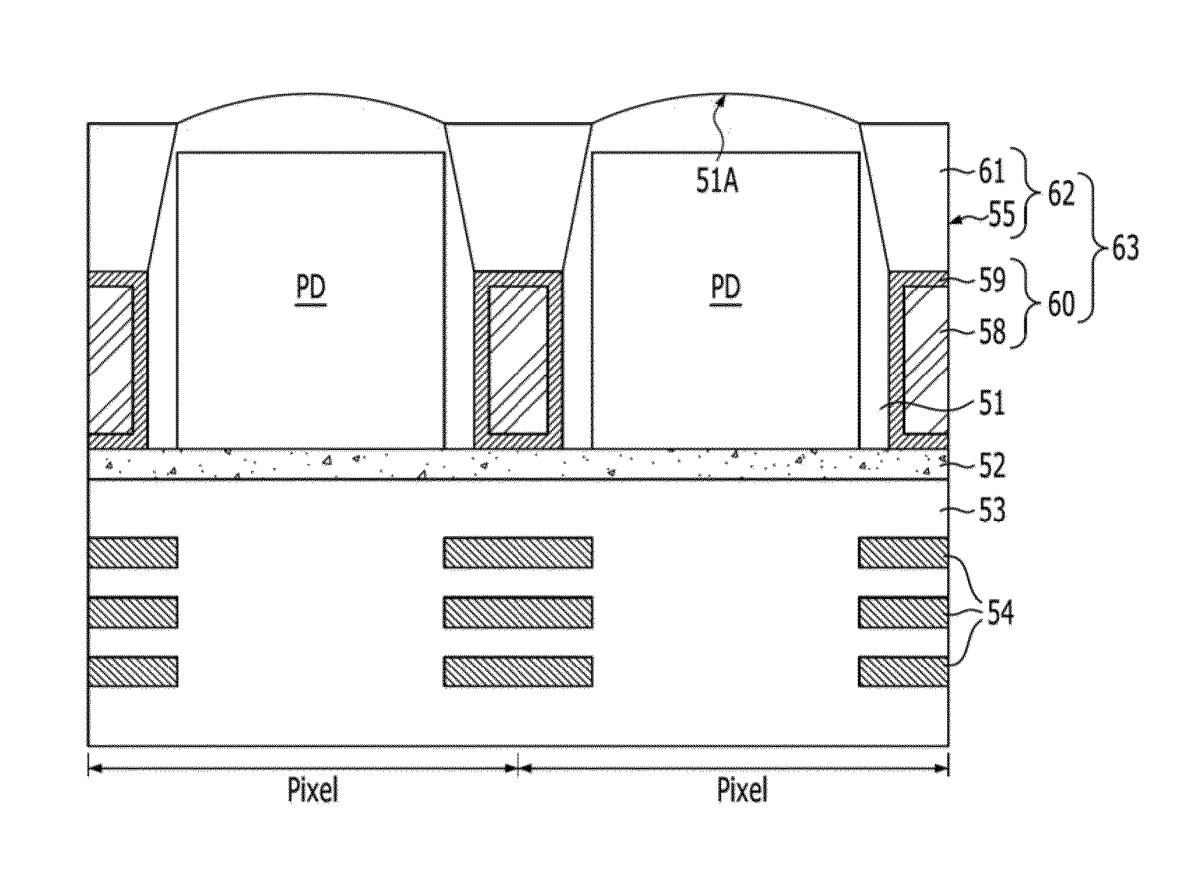 Isolation structure and method for forming the same, and image sensor including the isolation structure and method for fabricating the image sensor