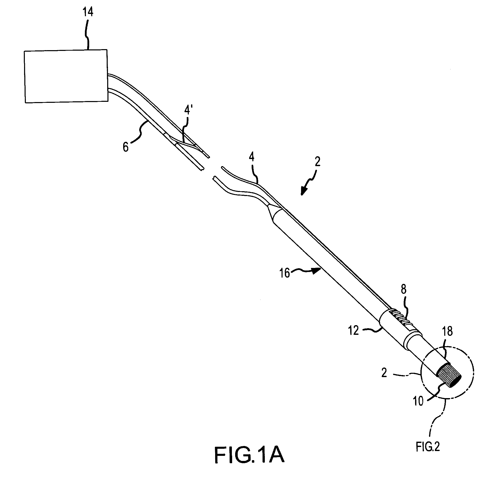 Surgical device with brush electrode and methods for electrosurgical treatment