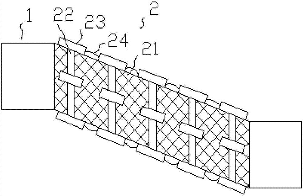 Automobile intercooler outlet air connecting pipe