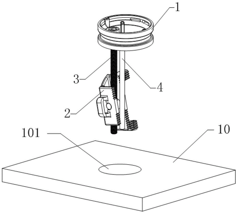 Faucet connecting mechanism facilitating deck mounting