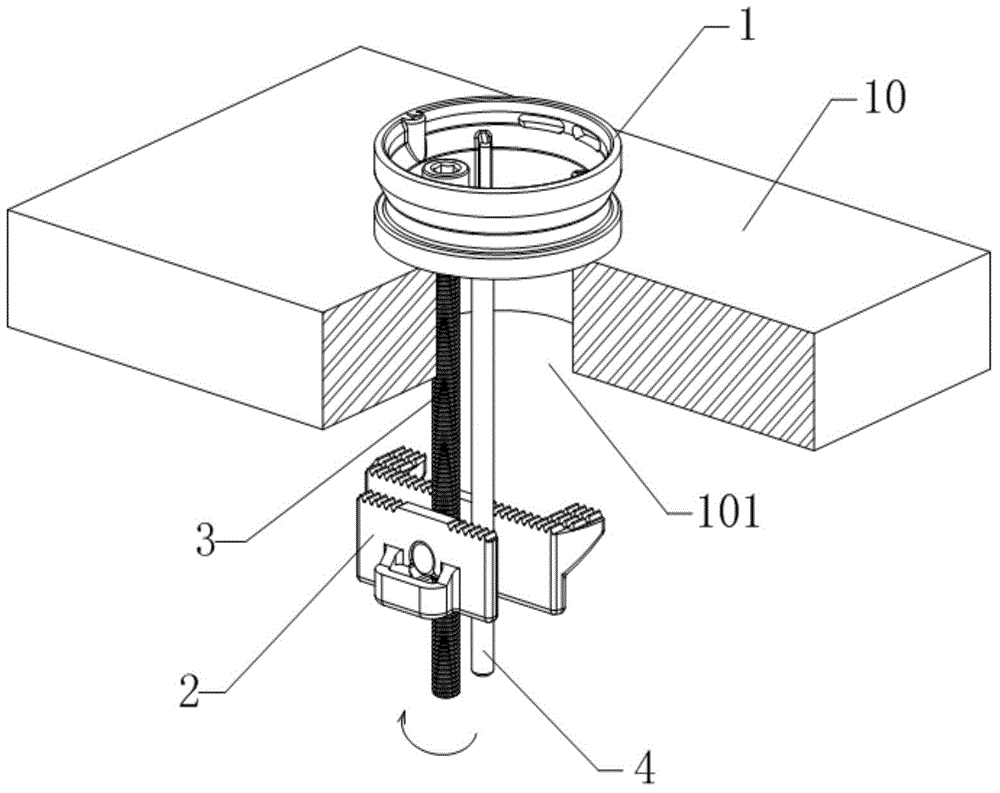 Faucet connecting mechanism facilitating deck mounting