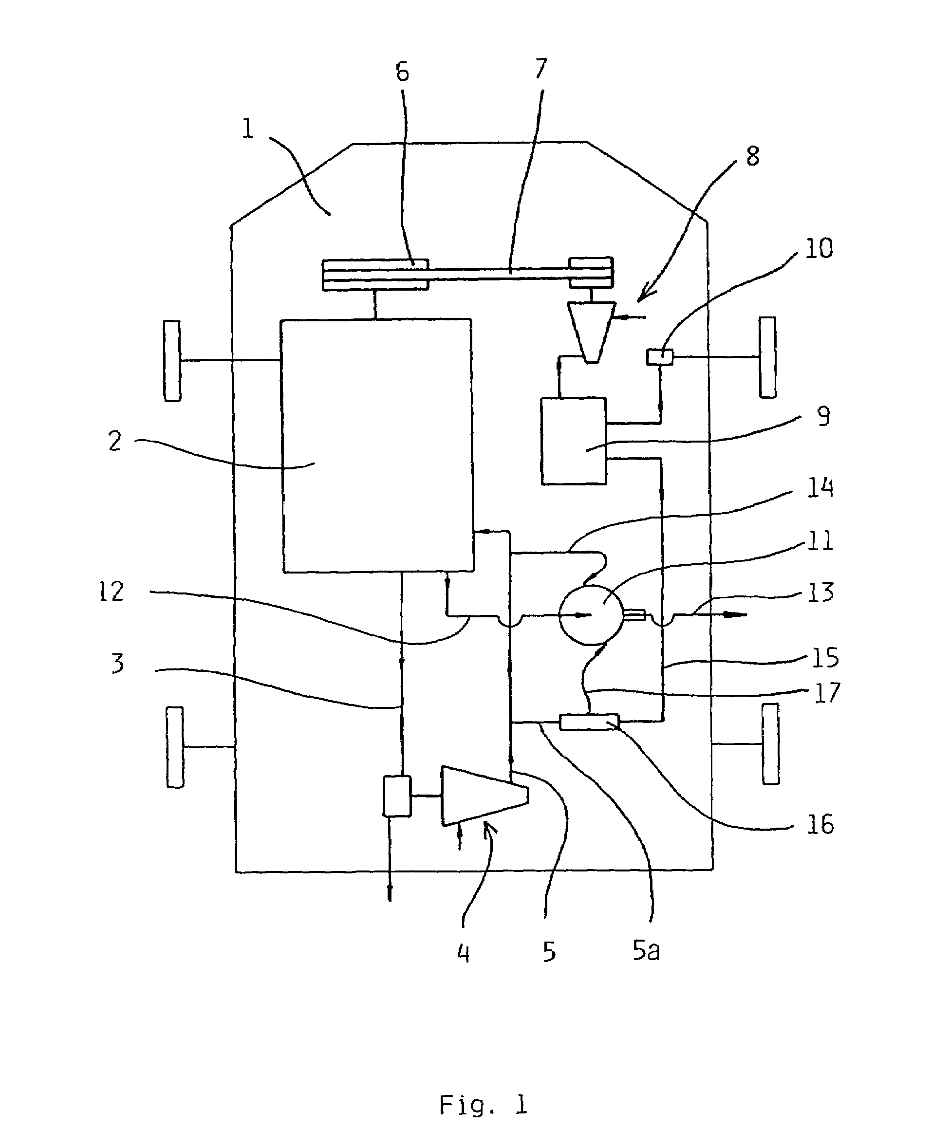 Method and a device for cleaning of crankcase gases coming from an internal combustion engine adapted for propelling a means of transportation