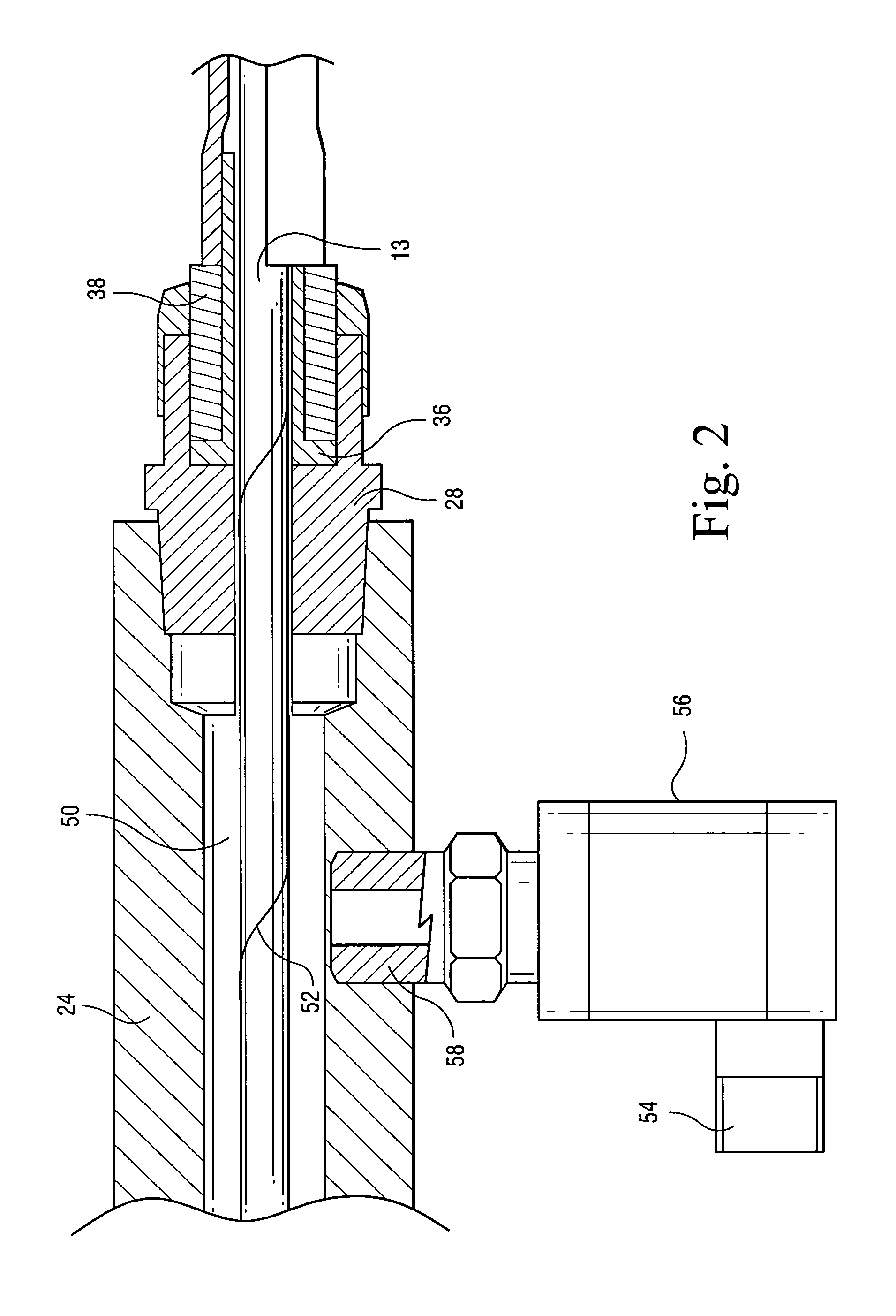 Flexible borescope assembly for inspecting internal turbine components at elevated temperatures