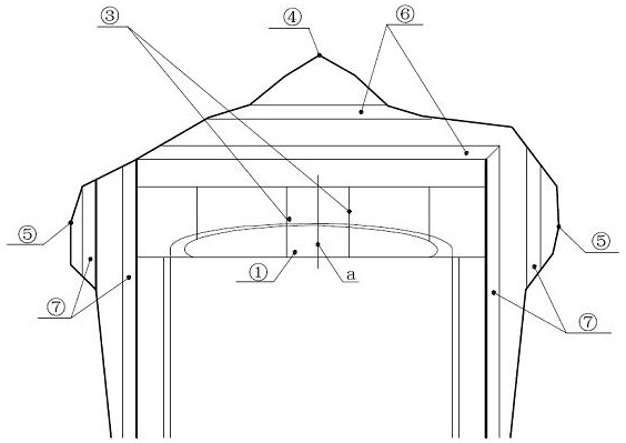 A tunnel entry construction method based on protection of natural vegetation on slopes