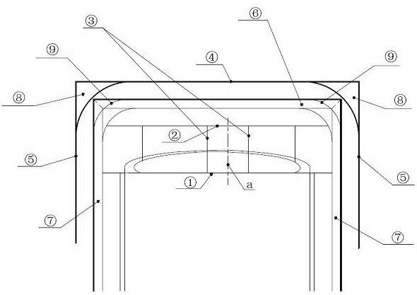 A tunnel entry construction method based on protection of natural vegetation on slopes