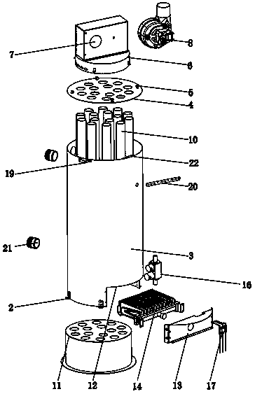 Floor type fuel gas heating water heater