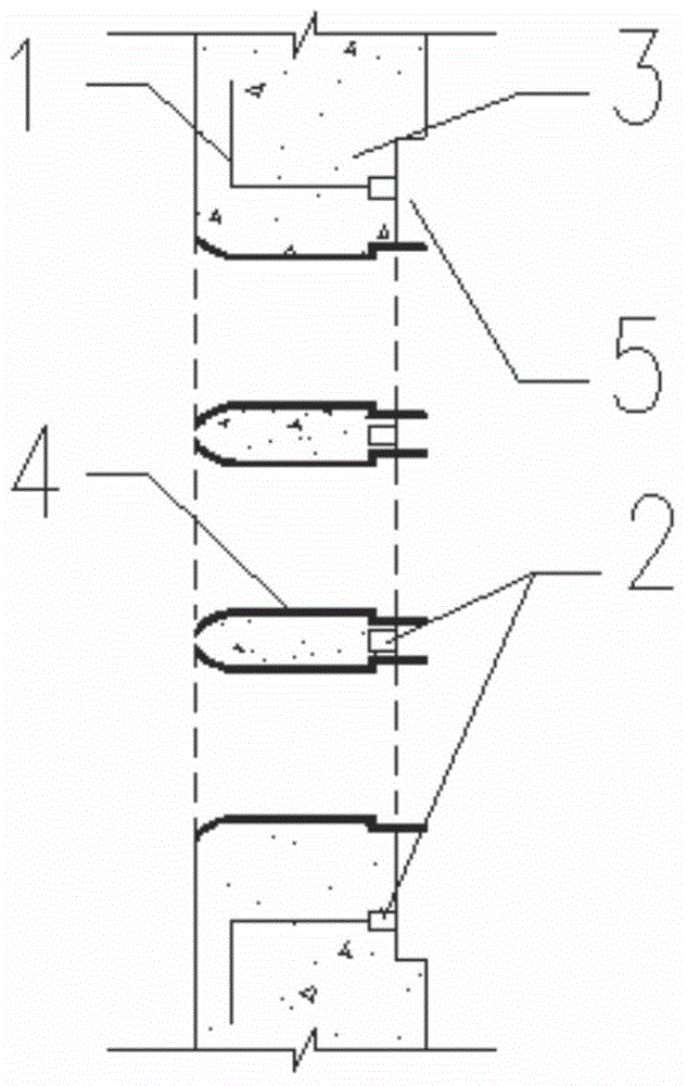 Connection structure and construction method of prefabricated cable well and cable pipe cast-in-place structure