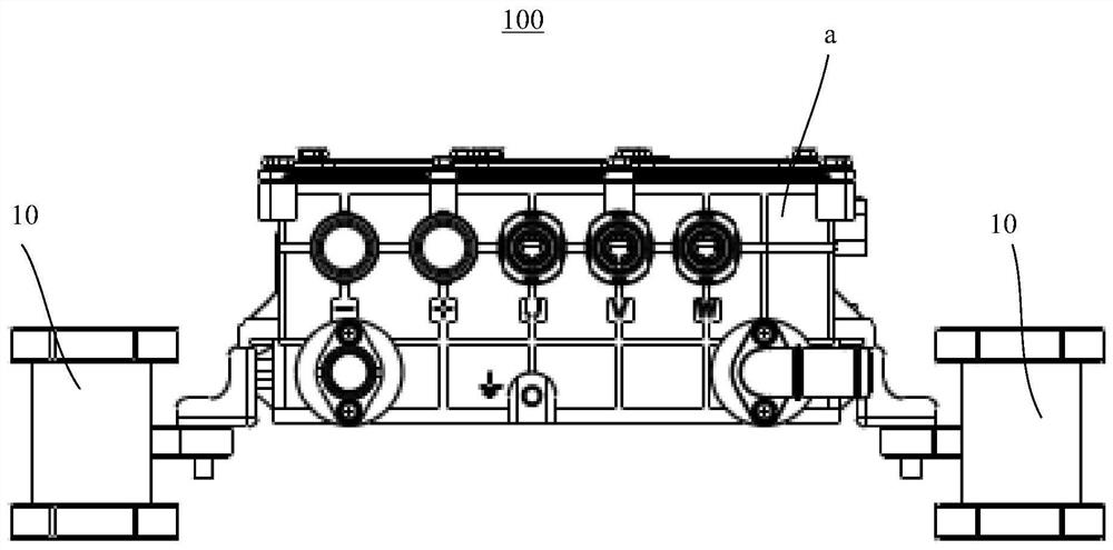 Integrated electric drive axle controller shock absorber